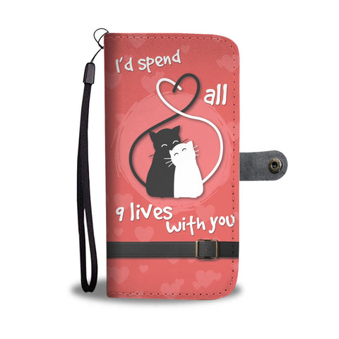 Image of Spend 9 Lives Wallet Phone Case