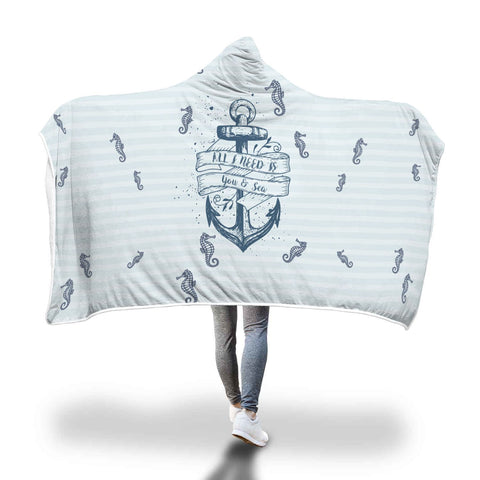 Image of Sea Anchor Hooded Blanket
