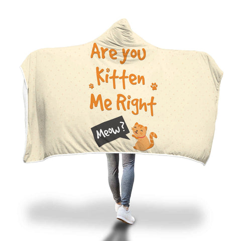 Image of Kitten Me Hooded Blanket