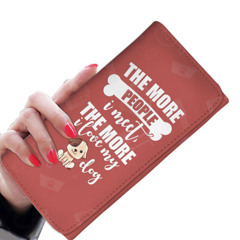 Image of Love Dog More Wallet Purse