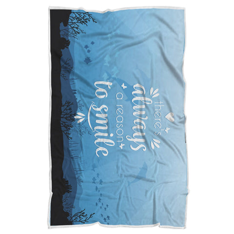 Image of Reason To Smile Sherpa Blanket