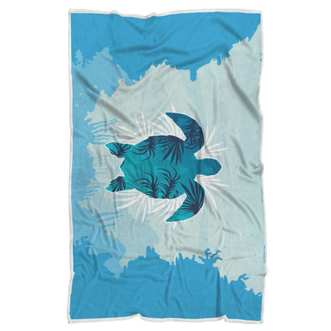 Image of Sea Turtle Sherpa Blanket