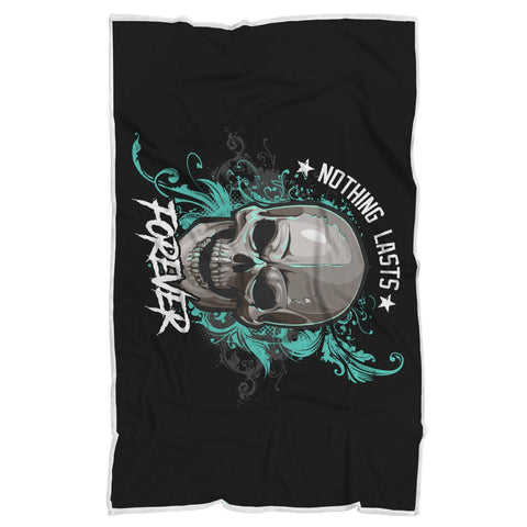 Image of Skull Sherpa Blanket