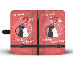 Spend 9 Lives Wallet Phone Case