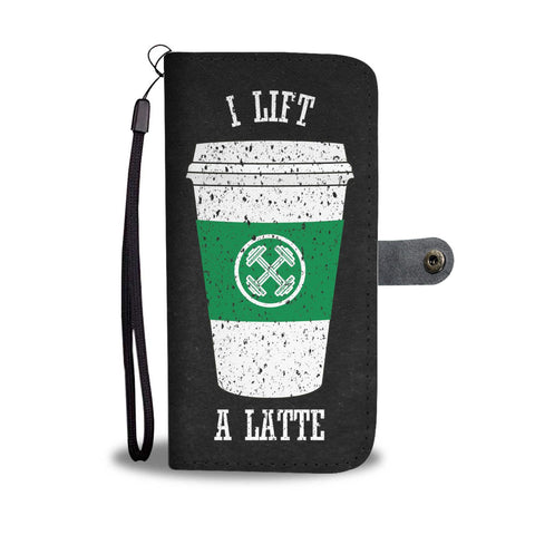 Image of I Lift a Latte Wallet Phone Case