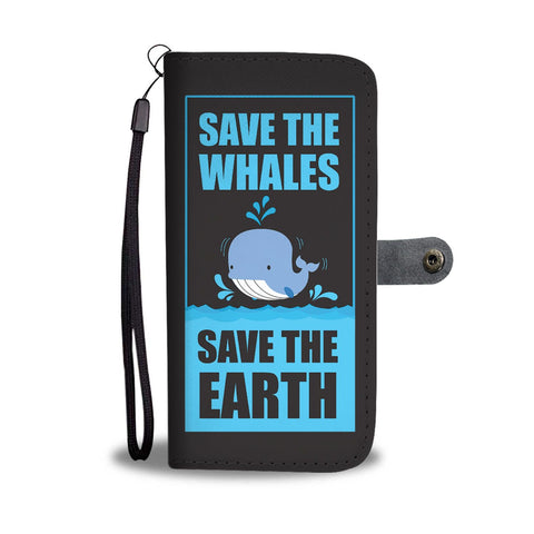 Image of Save Whale Earth Phone Wallet Case