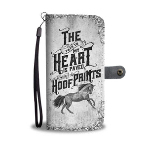 Horse Hoof Print Phone Wallet Case