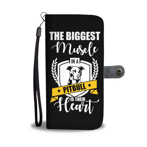 Image of Pit Bull Heart Phone Wallet Case