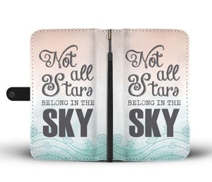 Stars Quote Phone Wallet Case