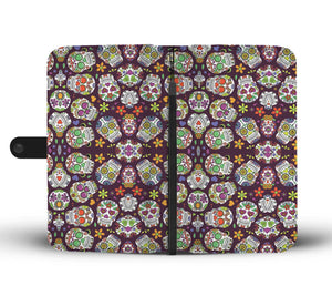 Sugar Skull Phone Wallet Case