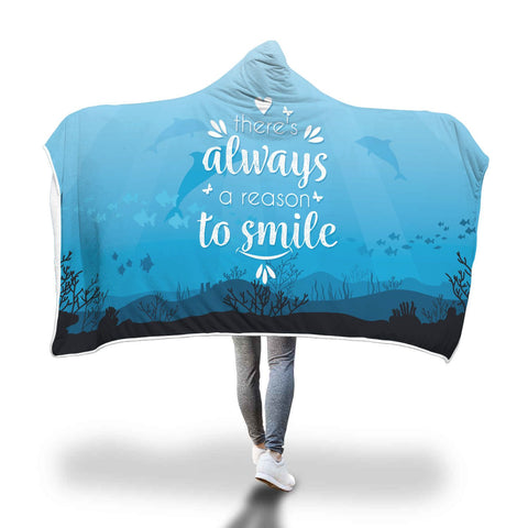 Image of A Reason To Smile Hooded Blanket