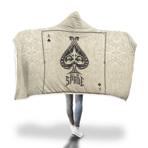 Ace Of Spades Hooded Blanket