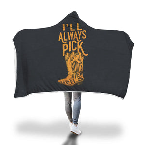 Boots Over Heels Hooded Blanket