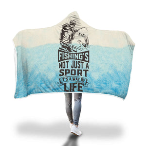 Fishing Life Hooded Blanket