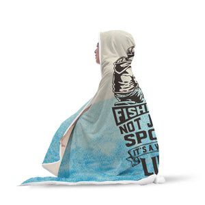 Fishing Life Hooded Blanket