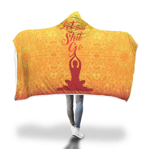 Image of Yoga Let Go Hooded Blanket