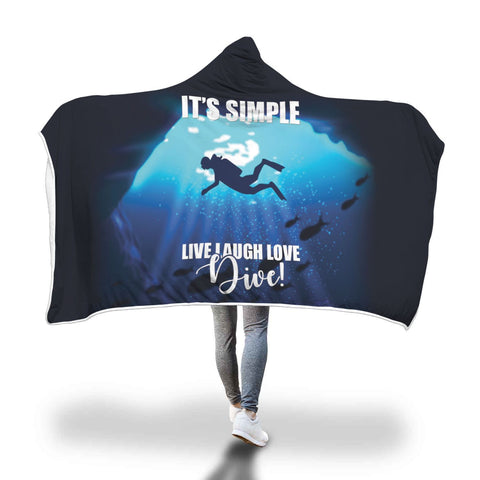 Image of Scuba Dive Hooded Blanket