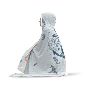 Sea Anchor Hooded Blanket