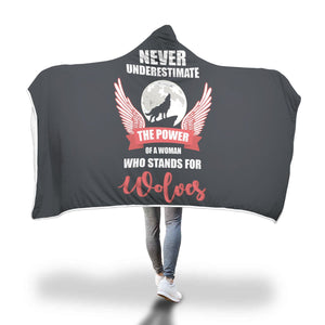Wolf Power Hooded Blanket