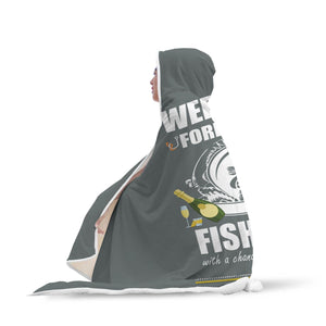 Fishing Forecast Hooded Blanket
