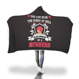 Red Head Hooded Blanket