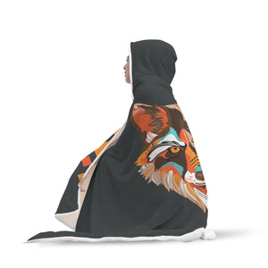 Wolf Hooded Blanket