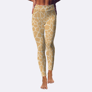 Giraffe Print Yoga Leggings