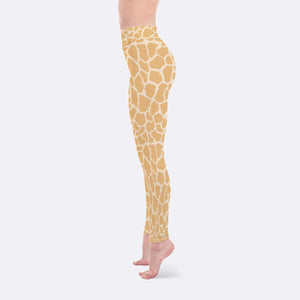 Giraffe Print Yoga Leggings