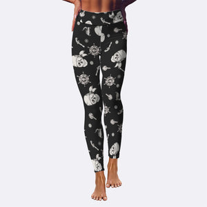 Pirate Print Yoga Leggings
