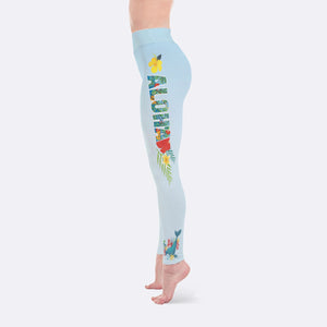 Aloha Print Yoga Leggings