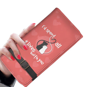 9 Lives Cat Wallet Purse