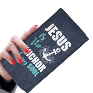 Jesus Anchor Wallet Purse