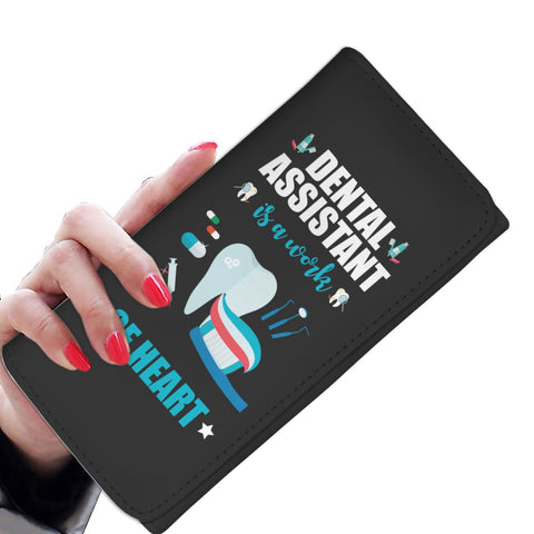 Image of Dental Assistant Heart Wallet Purse
