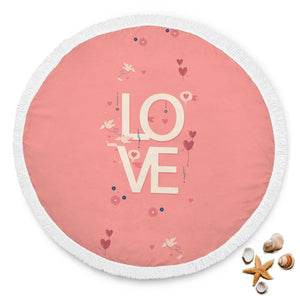 Love Round Beach Blanket