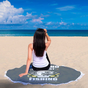 Fishing Forecast Round Beach Blanket