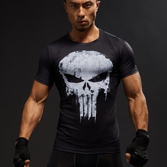 Shirt Men T-Shirt Male Crossfit Tee Captain America Superman