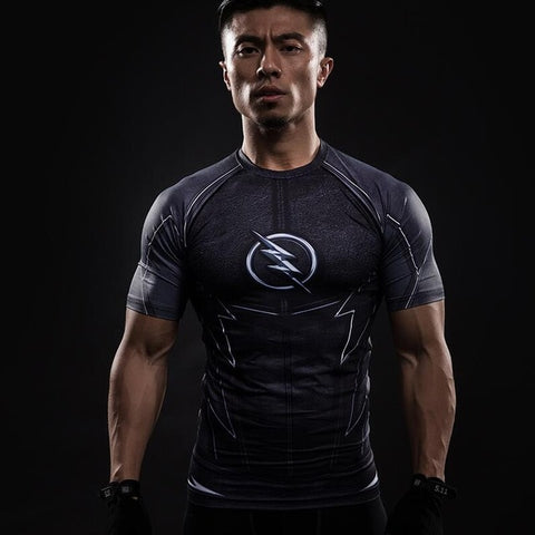 Image of Shirt Men T-Shirt Male Crossfit Tee Captain America Superman