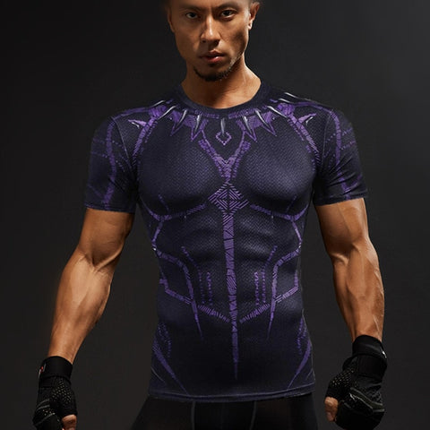 Image of Shirt Men T-Shirt Male Crossfit Tee Captain America Superman