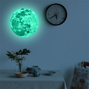 Luminous Moon Earth Cartoon DIY 3D Wall Stickers