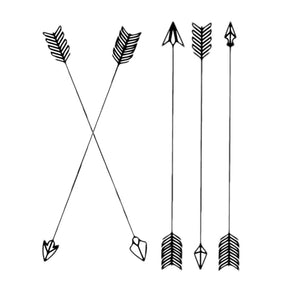 Stop Arrow Arrow Temporary Tattoos Weatherproof Men Battle Beauty Tattoos Fake